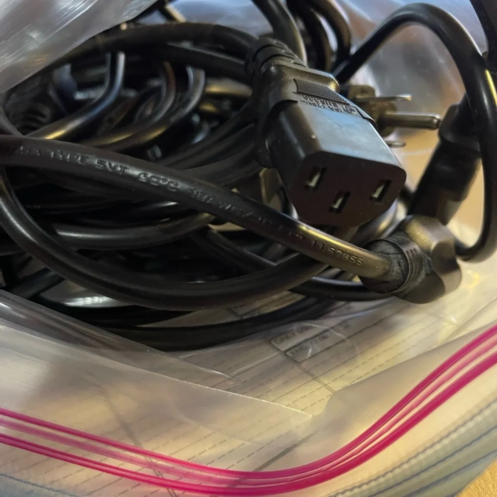 3 prong power cords, 18-AWG